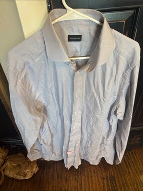 Ermenegildo Zegna Pale Blue Men's Dress Shirt